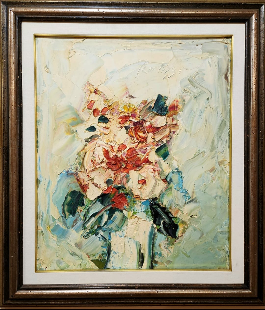 Sergio Scatizzi, Fiori, Olio su tela, cm 60x50, 2007