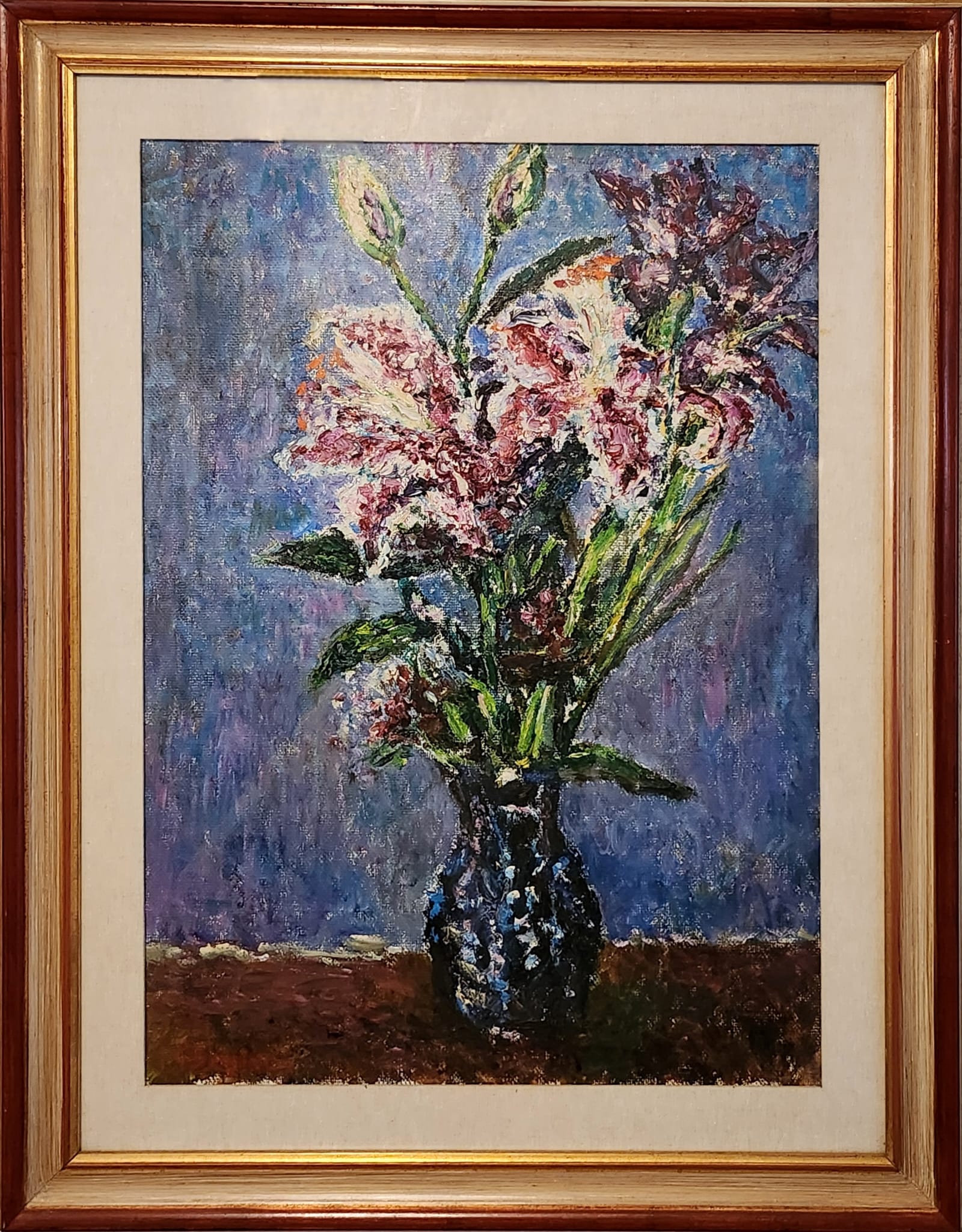 Guido Borgianni, Fiori, Olio su tela, cm 70x50, Metà anni 80