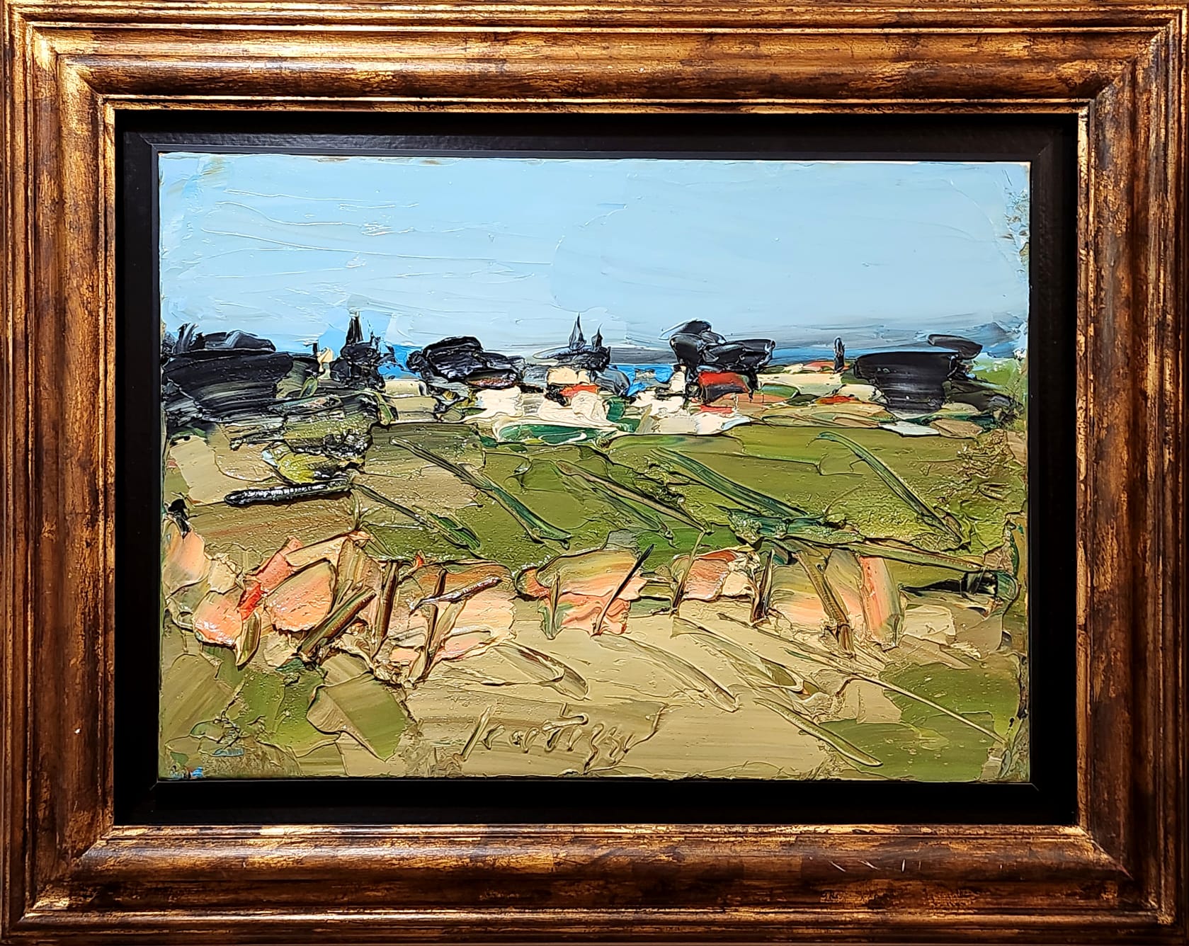 Sergio Scatizzi, Paesaggio, Olio su tela, cm 50x70, 2005